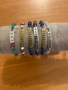 Crystal Mantra bracelets