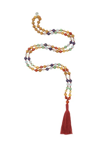 Chakra Mala ✨💎✨ AUM RUDRASHKA beads and chakra crystals MT 322 - 5 LT